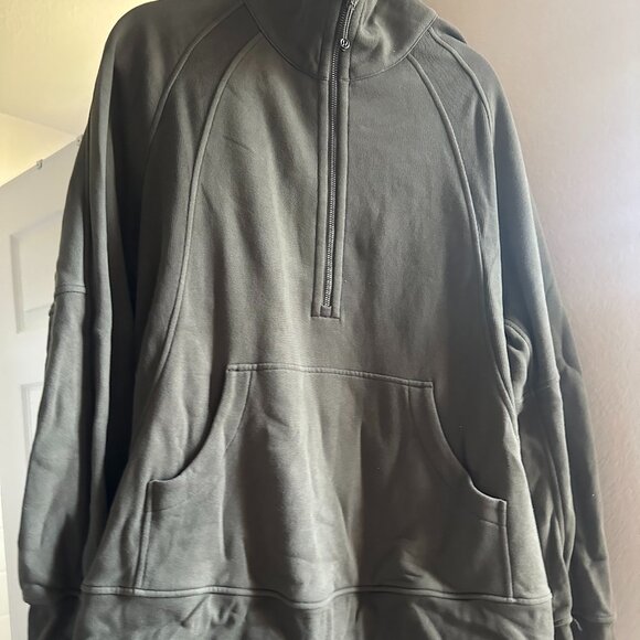 Lululemon Scuba Long Half Zip Army Green XL/XXL - Picture 1 of 3